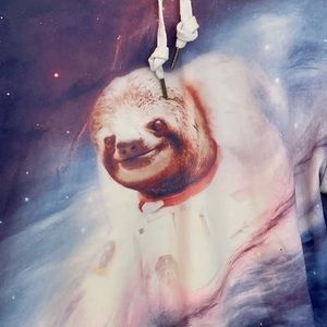 🪐XL men’s—Sloth in Space hoodie🪐